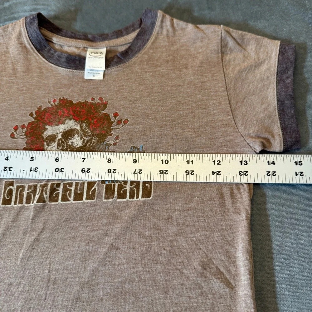 Next Level Kids Grateful Dead Shirt Small Brown Bertha Ringer Tee Vintage Rock